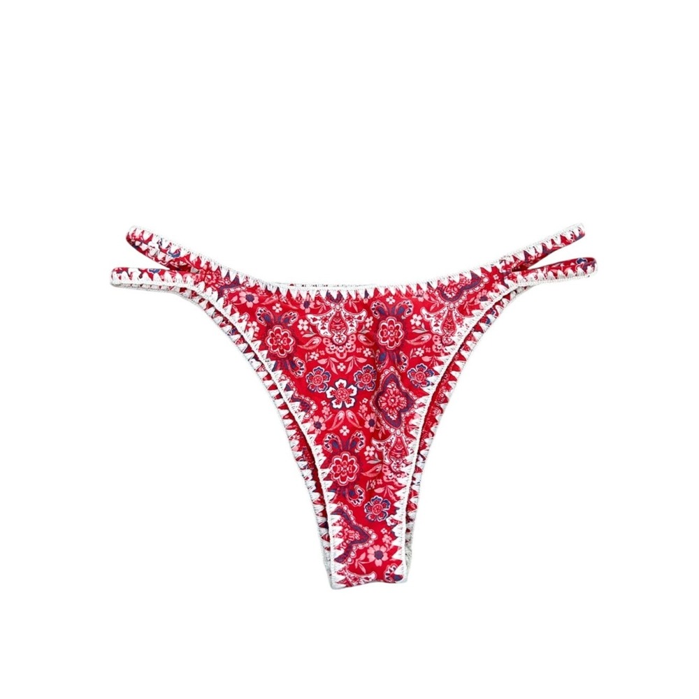 Hollister Womens Boho Crochet Detail Bikini Swim Bottom Medium M